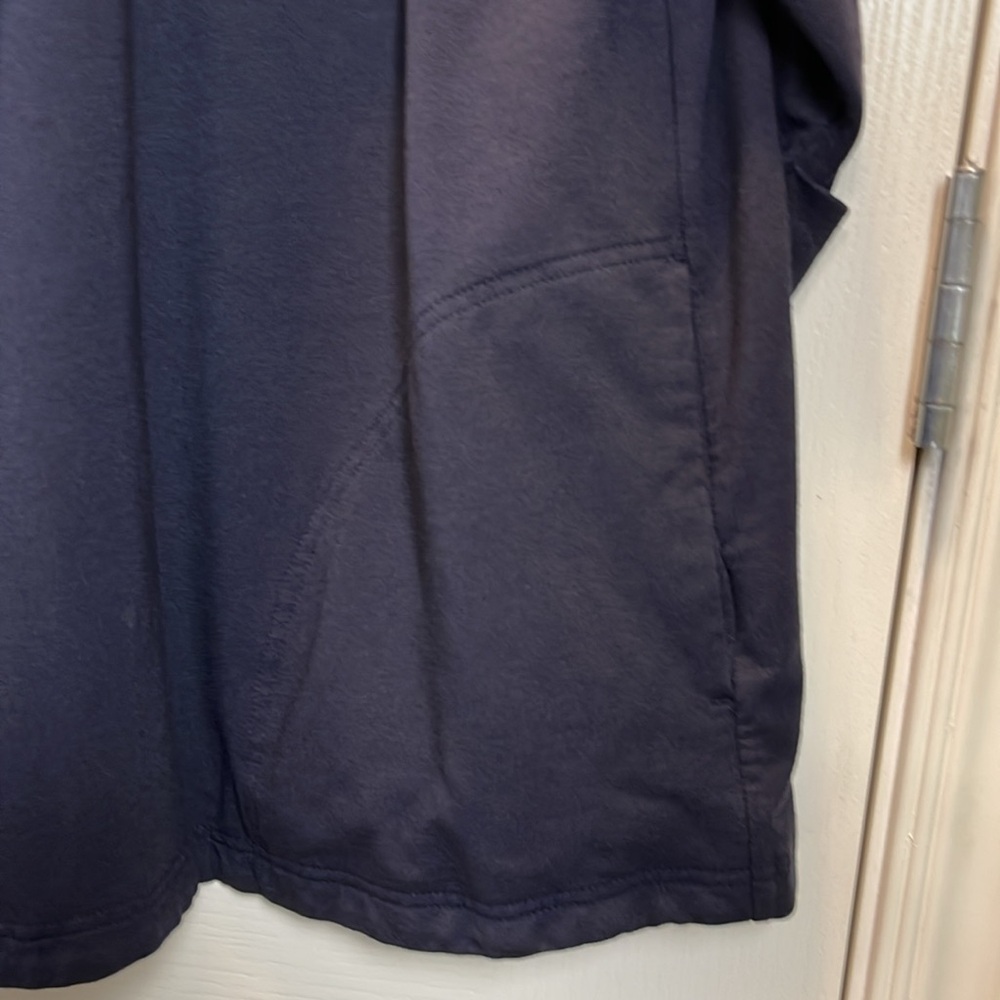 EUC Lands End Navy Blue Knit Cardigan 3/4 sleeves Sz 1X 16W-18W - Picture 4 of 4